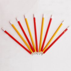 7inch HB yellow writing pencils with eraser  wholesalers