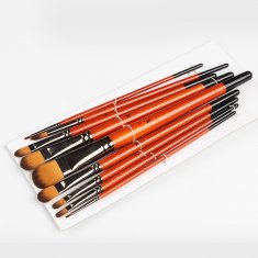 Art Supplies material 9PCS Nylon Hair Wood Handle  Acrylic Watercolor Oil Painting Brush Set wholesalers