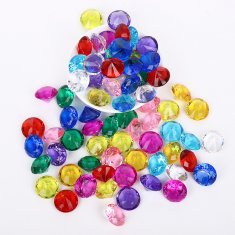 Art DIY Acrylic Gemstones Plastic Crystals Colored Jewels Diamonds Gems wholesalers