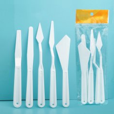 Art Supplies Material 5pcs Plastic Palette Knives Set Artist Painting Knife for Kids and Students Creative Art Supplies wholesalers