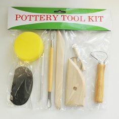  Art Supplies material Clay Tools,8PCS Pottery Clay Sculpting Tool Set  for Adults, Kids, and Beginners, Wooden Handle Ceramic Sculpture Carving Kit for Rock Painting, Pottery Clay Modeling wholesalers
