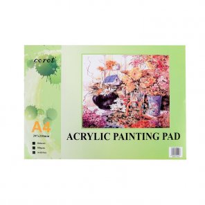 China Artist painting paper 10 sheets acid free A4 size 300gsm acrylic oil painting pad exporter