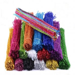 China Art Supply Colors Pipe Cleaners Glitter Pipe Cleaners Chenille Stems exporter