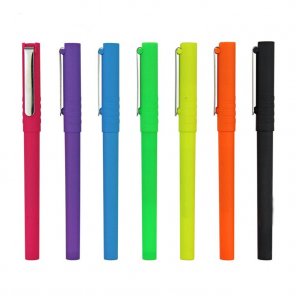 China Custom Logo Colorful Promotional Plastic Gel Pens exporter