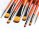 Art Supply 9PCS Nylon Hair Wood Handle  Acrylic Watercolor Oil Painting Brush Set factory